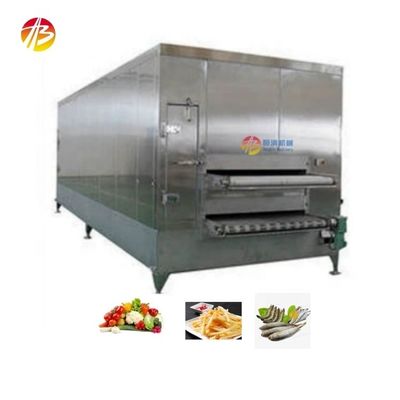 Морепродукты морозильная туннельная машина Hengbin IQF туннельный быстрый морозильник Ширина ремня 2000 мм