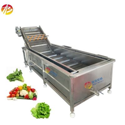 Машина для мытья морских продуктов с пузырьками для фруктовых и овощных перец 3000*1160*1400 мм Размер